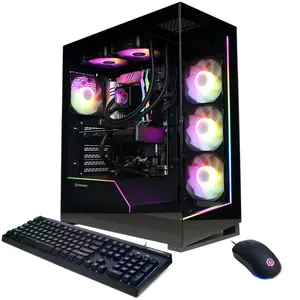 CyberPowerPC Gamer Supreme Liquid Cooled Gaming Desktop Computer, Intel Core Ultra 7 265KF 3.9GHz, 32GB RAM, 2TB SSD, NVIDIA GeForce RTX 5070 12GB, Windows 11 Home, Black