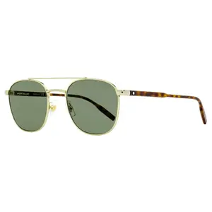 Montblanc Rounded Square Sunglasses MB0114S 003 Gold/Havana 54mm