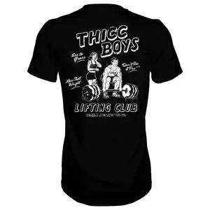 Thicc Boys Workout Club Men's T-Shirt Collar Fabric