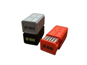 22MAG Stackable Sliding Tray Ammo Container 50 Rounds Compact Dual Locking Mechanism EDC Range Day 3D Printed Secure Closure