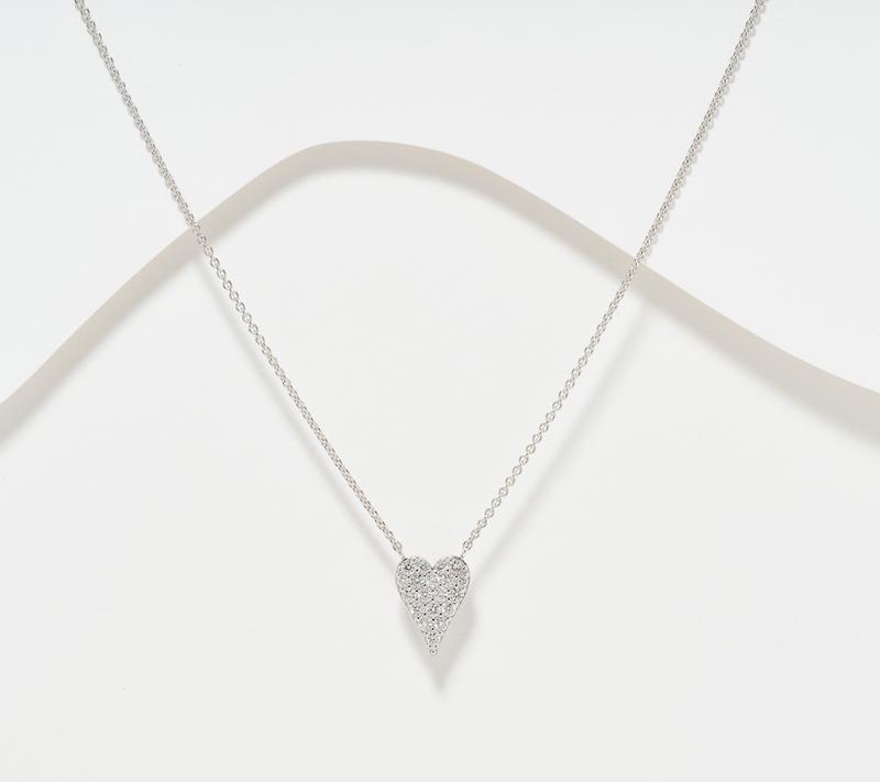 JEN by Jennifer Miller Lab Grown Diamond 1.00ct Heart Necklace