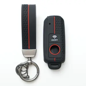 S Motorcycle Remote Key Case Cover Fob Shell Protective Accessory with keychain for YAMAHA XMAX XMAX300 NVX NVX155 AEROX JAUNS QBIX TMAX530 TMAX560 ID49, Durable Key Fob Protector Shell for Yamaha Series Motorcycle Key Accessories