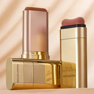 Dual-Ended Foundation Concealer Stick, Dual-ended with Built-in Brush, Makeup Anytime,Moisturizing & Lightweight Super Coverage Cosmetic