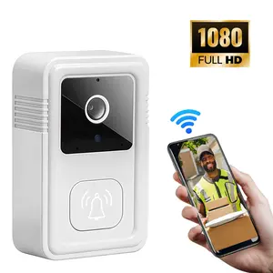 Smart Wireless Video Doorbell, Security Ring Doorbell, Indoor & Outdoor Doorbell,Two-Way Audio and Night Vision, 1080P Video Doorbell, Motion Detection, Instant Alerts, 2.4G WiFi Video Ring Doorbell, Ensures Home Safety