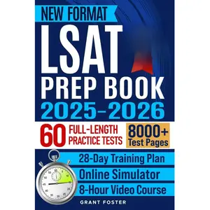 LSAT Prep Book 2025-2026: 60 Full-Length Practice Tests + Training Platform | New Digital Format | Law School Admission Study Plan | Master Logical & Analytical Reasoning for 170+ Score in 28 Days