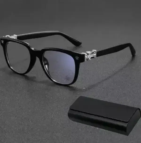 Vintage Black Square Eyeglass Frames, Luxury Gothic Optical Glasses, Designer Inspired Eyewear for Men & Women