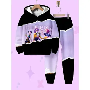 Hunteress Team Phantom Breaking Boundaries Hoodie Set, Featuring Hunteress Members' Images, Patchwork Pants Included