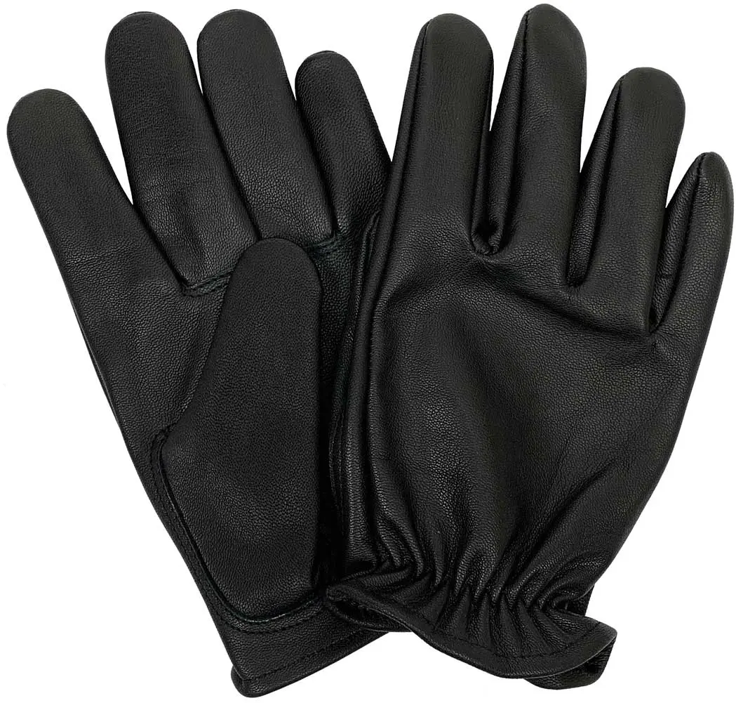 Legendary Bad Billy Mens Black Goatskin Short Wrist Gloves