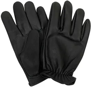 Legendary Bad Billy Mens Black Goatskin Short Wrist Gloves