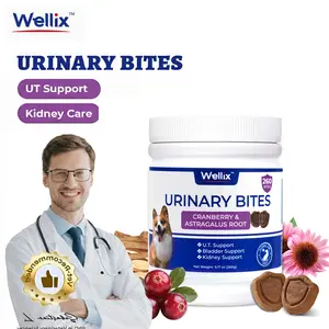 Wellix 260-Count Dog Urinary Bites with Cranberry & D-Mannose, Chicken Flavor