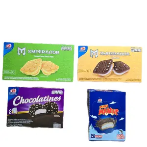 Mini Mamut soft marshmallow center chocolate coated cookie (28 pc) or  Mamut (8 pc) or Chocolatines (8 pc) Gamesa Cookies (Galletas)