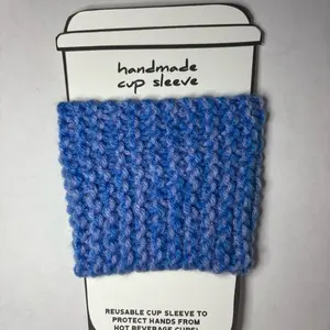 Multi Colored Hand Knitted Cup Sleeves