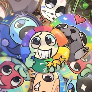 7 Styles Dandy's World Main Toons Pin Buttons, Colorful Cutest Design Pin Gifts for Friends