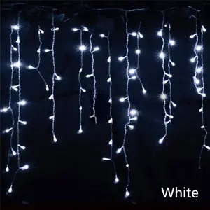2024 LED Curtain Icicle Lights: Christmas Street Use or for Outdoor Decorative Lighting