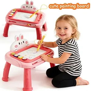 Children's magnetic learning drawing board toy, detachable table leg design, colorful and repeatable graffiti, fine motor skills development, suitable for travel, family, school and outdoor creative play, Easter party gifts, Portable Drawing Board