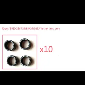 1/64 scale 10.7mm tires 10 sets of lettered tires (4 pieces) (Meant for hotwheels , matchbox , m2s and others!