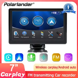 7 inch carplay car stereo monitor Streamlined Driving Experience Wireless CarPlay & Android Auto Mirror Link Sync Bluetooth 5.0 for Stable Calls FM/AUX Audio Integration, Easy Mounting System