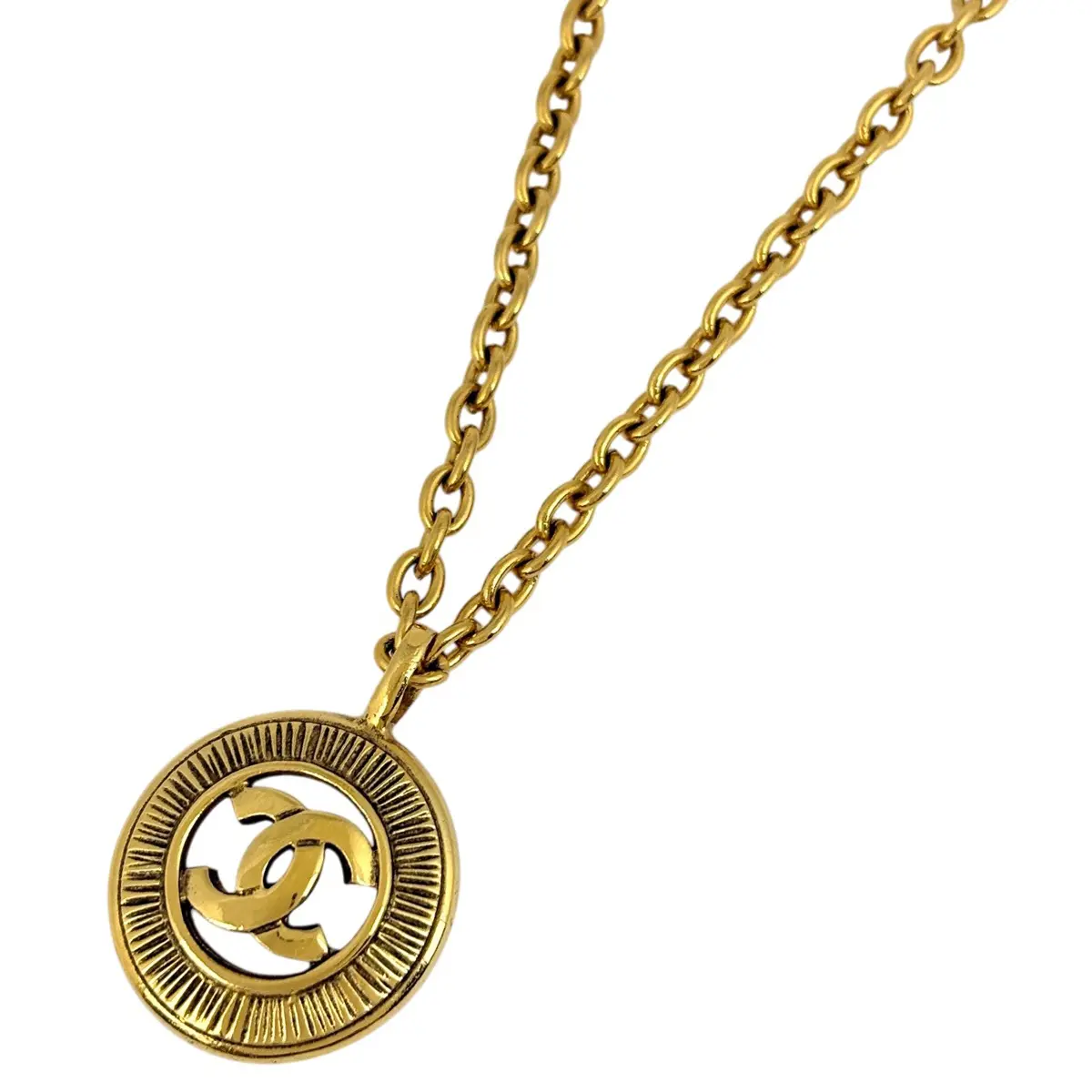 Pre-owned CHANEL CC Logo Chain GP Necklace 4000037597999