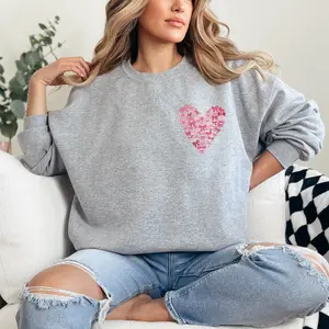 Bow Heart Valentine’s Sweatshirt – Cozy & Romantic for the Season