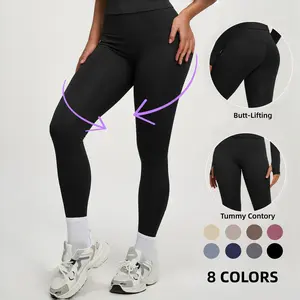 Booty Lifting Yoga Pants for Women - High Waisted Seamless Workout Set, Soft Compression Fitness Clothing for Training, Lounge, All Day Comfort