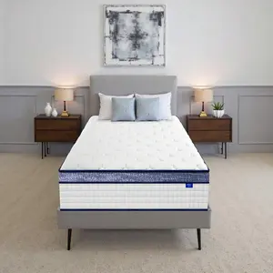 8 Inch Twin Hybrid Mattress, Memory Foam & Individual Pocket Springs, Medium Firm, Motion Isolation & Lumbar Support, CertiPUR-US Certified, Pressure Relief, Mattress In A Box For Home & Hotels