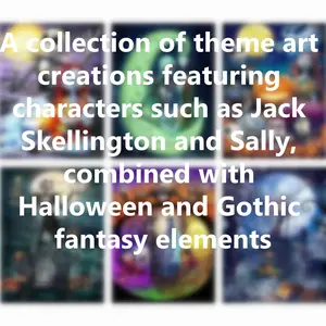 DlY Halloween Adult Diamond Painting Kit Diamond ArtKit Full Diamond Diamond Dot Painting with DiamondGemstone Arts & Crafts Home Decoration