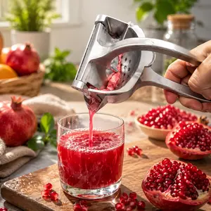 Hand Juicer Squeezer, Manual Juicer and Lemon Squeezer, Multifunctional Kitchen Hand-Press Juice Machine, Kitchen Gadgets, Efficient Squeezing, Easy to Use, perfectly extracts fresh juice, Perfect for Bartenders, Juice Lovers & Health Enthusiasts