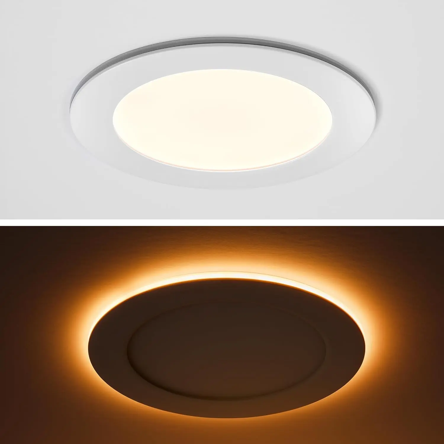 6" Slim Recessed LED Downlight with Night Light, 900 Lumens, 5 CCT
