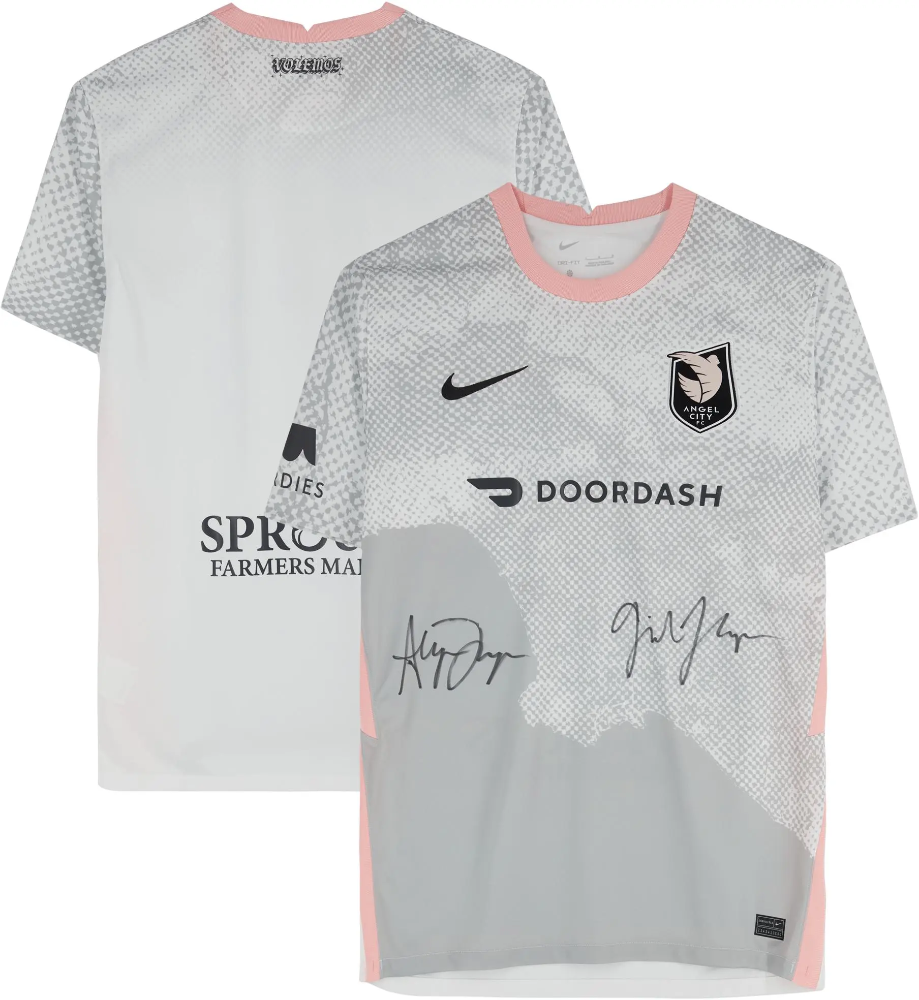 Alyssa Thompson and Gisele Thompson Angel City FC Autographed Grey Nike Replica Jersey - Fanatics Authentic Certified