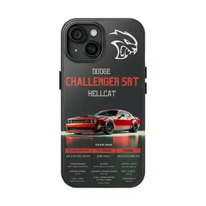 Hellcat Redeye Hard Dodge Challenger SRT Cell Tough Fully Protected and Shockproof Phone Case for iPhone17 16 15 14 Pro Max Pro Plus and Samsung S25 24 23 Protection Safety
