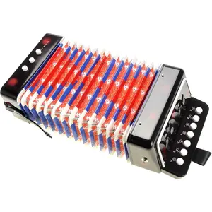 Kids Accordion, Musical Instruments for Kids Ages 9-12, Beginner Toddlers Children Mini Toy Accordian 10 Keys Button Control Light Weight