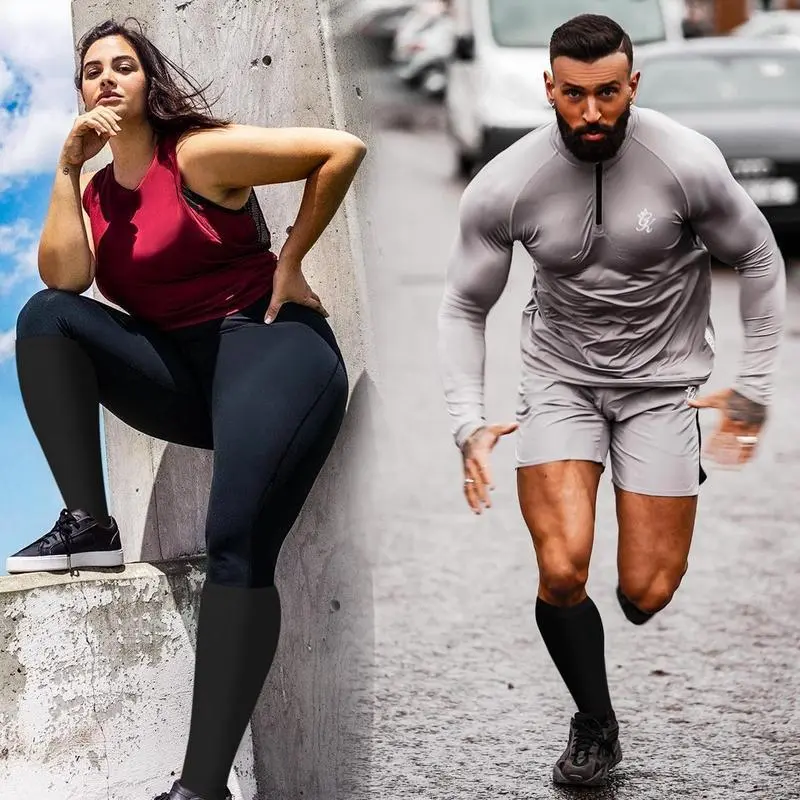 3 Pairs Plus Size Compression Socks for Women & Men, Extra Wide Calf, 20-30mmHg Support for Running, Cycling, Climbing, Dancing, and Daily Use 3 Pairs Plus Size Compression Socks for Women & Men, Extra Wide Calf, 20-30mmHg Support for Running, Cycling, Climbing, Dancing, and Daily Use