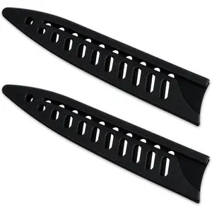 2 count  Sheath  Protector Kitchen Safety  Covers or Sleeves for 5 inch Paring  Universal Black Plastic  Guards for Kitchen