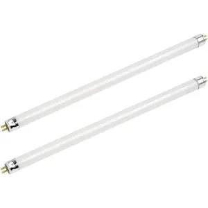 (Pack of 2 F8T5/CW 8W T5 12" Cool White 4100k Fluorescent Light Bulb 20,000hr