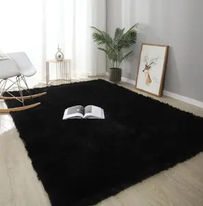 Abstract Washable Non-slip Area Rug, 4x5.9ft Super Soft Plush Shaggy Fuzzy Carpet, Anti-Skid Rectangular Indoor Modern Home Decor for Living Room (Living Room Decor)