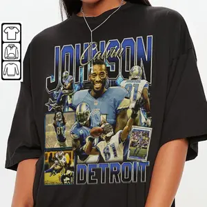 Calvin Johnson Football Shirt Unisex, Football 90s Vintage Graphic Tee, Gift for Fans