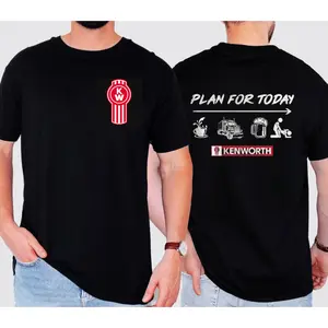 Kenworth T-Shirt, Plan for Today with Classic Kenworth Logo, Premium Cotton, Trucker Tee, Vintage Tshirt Classic