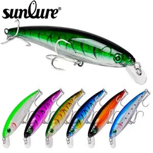 16cm 43g Floating Minnow Lure, Bionic Hard Bait with Through Wire, Topwater Lure for Freshwater & Saltwater Fishing