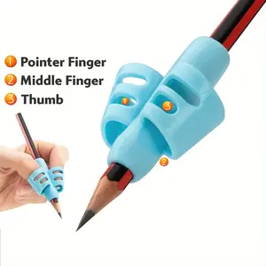 TPR Soft Gel Pencil Grips, 4/8 Pack Fixed Pencil Holders, Writing Pencil Grip for Home School Office Supplies, Stationery Accessories