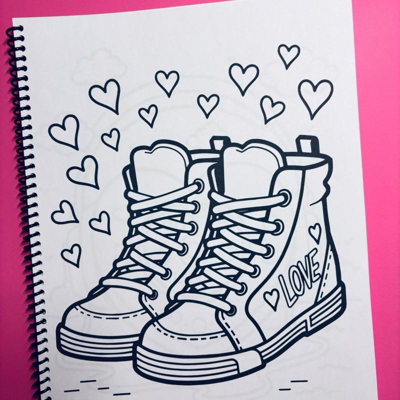 Bold & Easy Retro Valentine Coloring Book with 30 Unique Pages for Kids Teens & Adults Simple Fun Designs for Stress Relief & Mindful Coloring