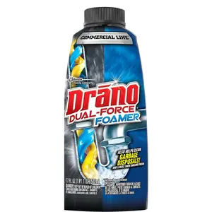 Drano Dual-Force Foamer Clog Remover, Commercial Line, 17 oz