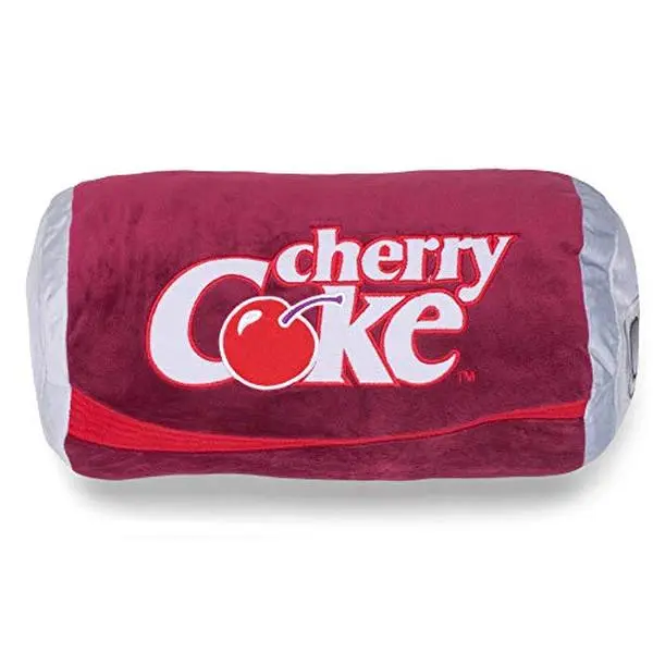 Retro Throw Pillow Cherry Coca Cola, 13.5 Inches – Plush Decorative Cushion