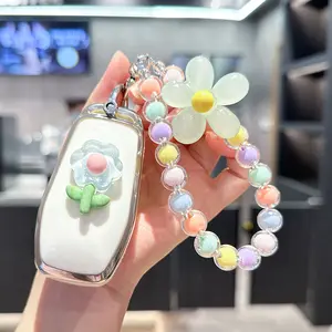 ACEBOY For Ford Key Fob Cover With Keychain Lanyard, Soft TPU Key Fob Protector Compatible With Ford Edge Escape Expedition Explorer Fusion Mustang Ranger F-150 F-250 Smart Key Case