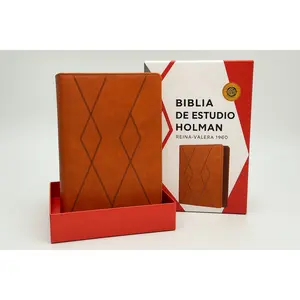 RVR 1960 Holman Study Bible – Brown Imitation Leather | Full-Color Spanish Study Edition