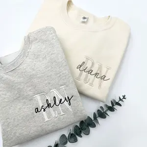 Custom Embroidered Nurse Sweatshirt | Athletic Block Pullover | Nursing School Shirt | New Nurse Graduation Gift | Nurse Appreciation Top