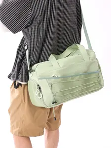Large Capacity Dry Wet Separated Sports Gym Bag, Unisex Handheld Crossbody Travel Bag, Waterproof Oxford Fabric, Expandable, Multi-Pocket