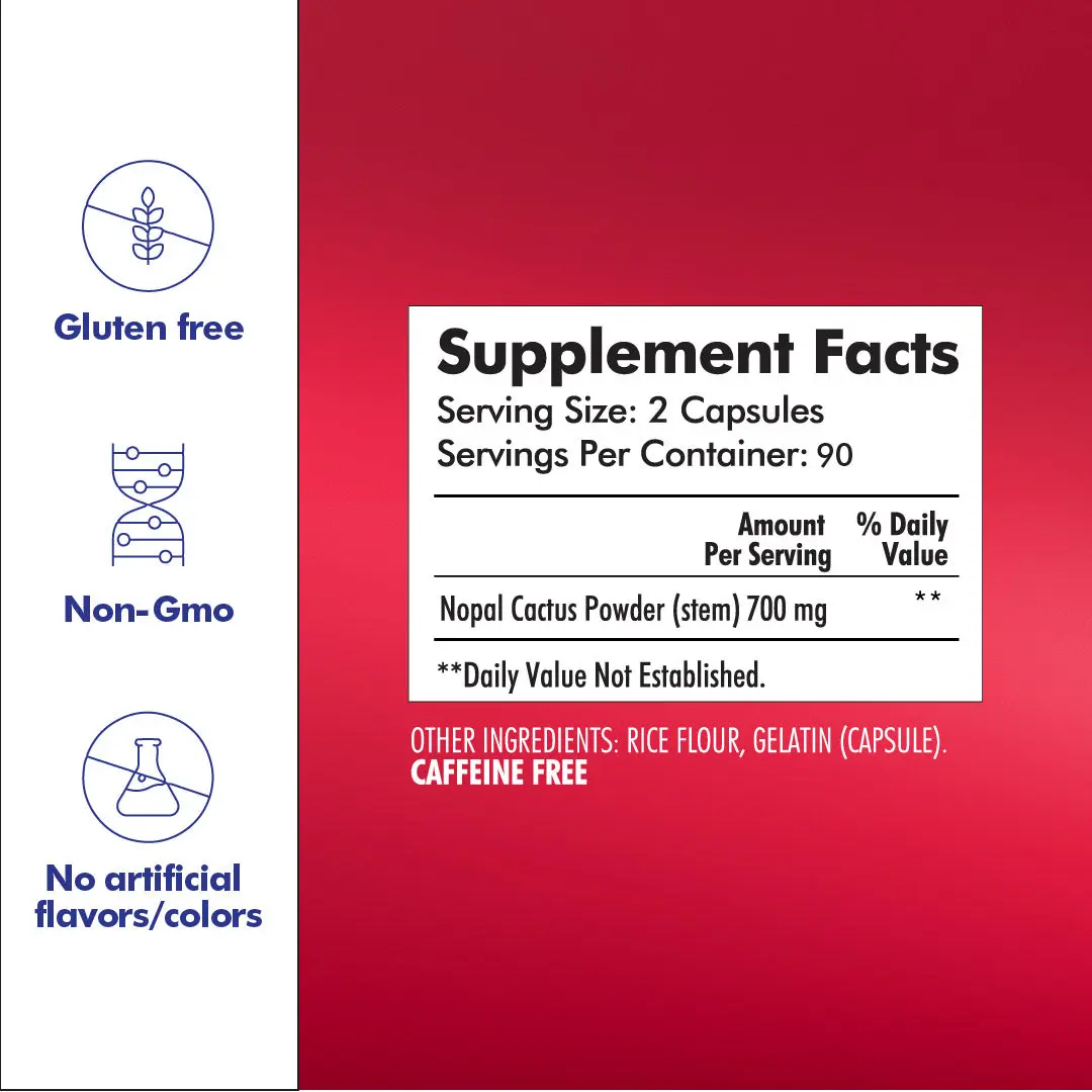Santo Remedio Nopal, Sugar and Gluten Free Dietary Supplement, Prickly Pear  Cactus Dietary Supplement, 700 mg, 180 Capsules, 90 Servings Per Container  Healthcare Natural - TikTok Shop