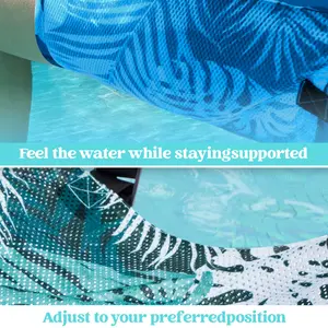 1/2-piece set of leaf-patterned floating loungers - inflatable pool chair for adults, portable summer float, suitable for beach, lake, and pool parties