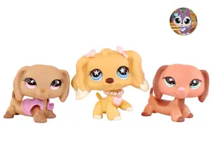 3pcs LPS Little Pet Dogs #2046 #748 #932 Toy Collect Kids Pets Cute