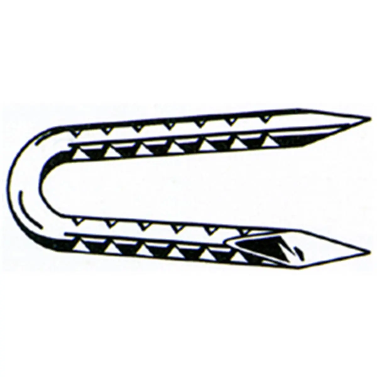 212 MAIN Galvanized Steel Barbed Fence Staples, 9 Gauge, 1.50in Size, 0.25in Spread, Hi-Bond Coated, Fast-Driving Office Equipment Part for Aged Fence Posts, 50 Lb Box, 0.25" Spread